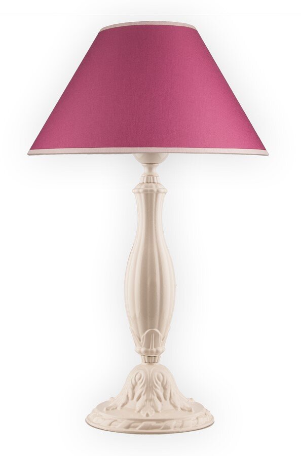Destro Serisi Abajur Pembe Başlık Krem Derin Ayak