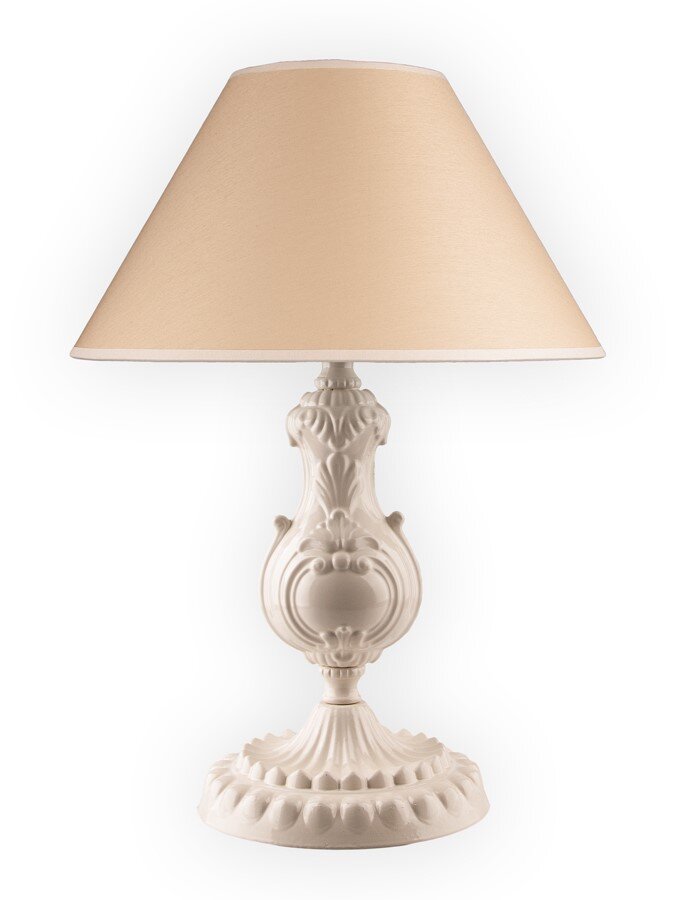 Bacchetta Serisi Abajur Krem Başlık Krem Rimaj Ayak