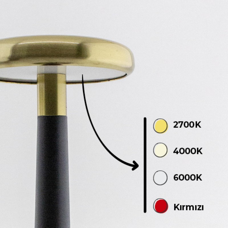 Stella Şarjlı Dokunmatik Masa Lambası - Görsel 2