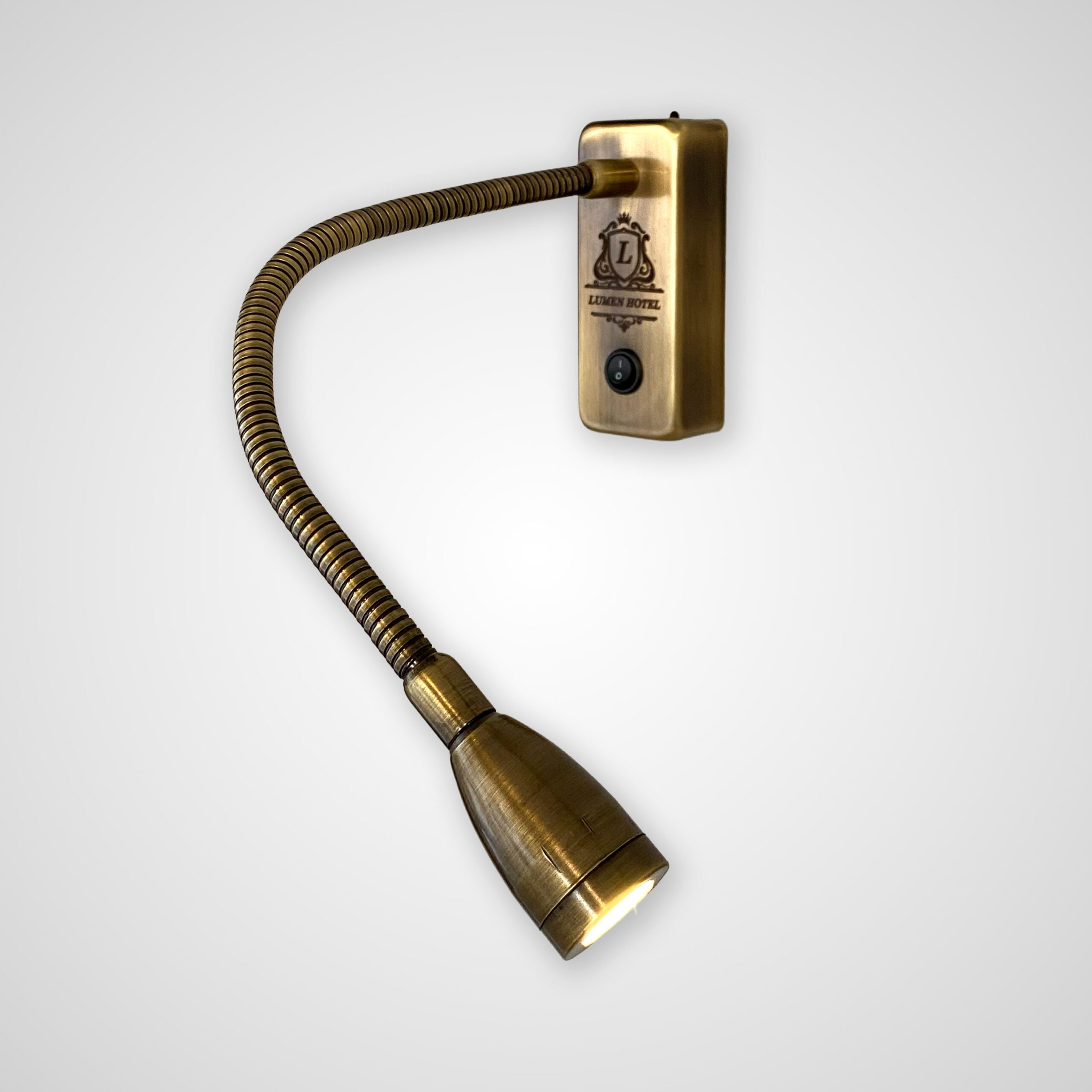 Kişiselleştirilebilir Yatak Başı Kitap Okuma Lambası – 1W Cree LED - Antik Eskitme